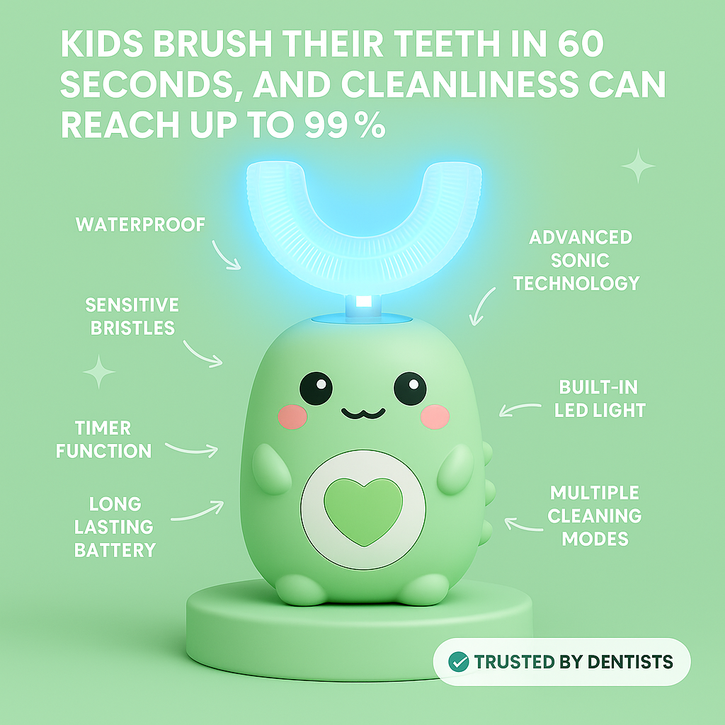 Gigglbrush™ Smart Sonic Toothbrush – Gentle, Fast & Full of Giggles
